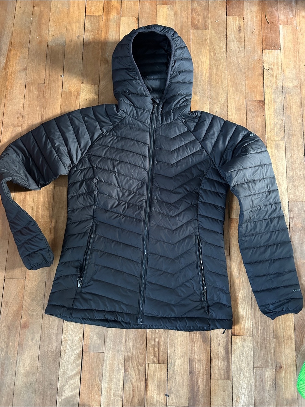 Columbia Women's Omniheat Lightweight Hooded Puffer Jacket - Black